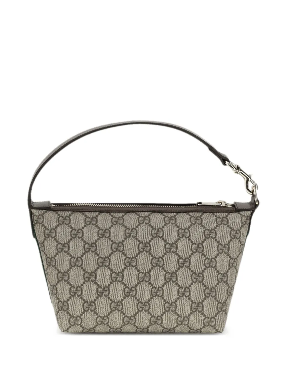 Gucci Gg Monogram Shoulder Bag In Brown