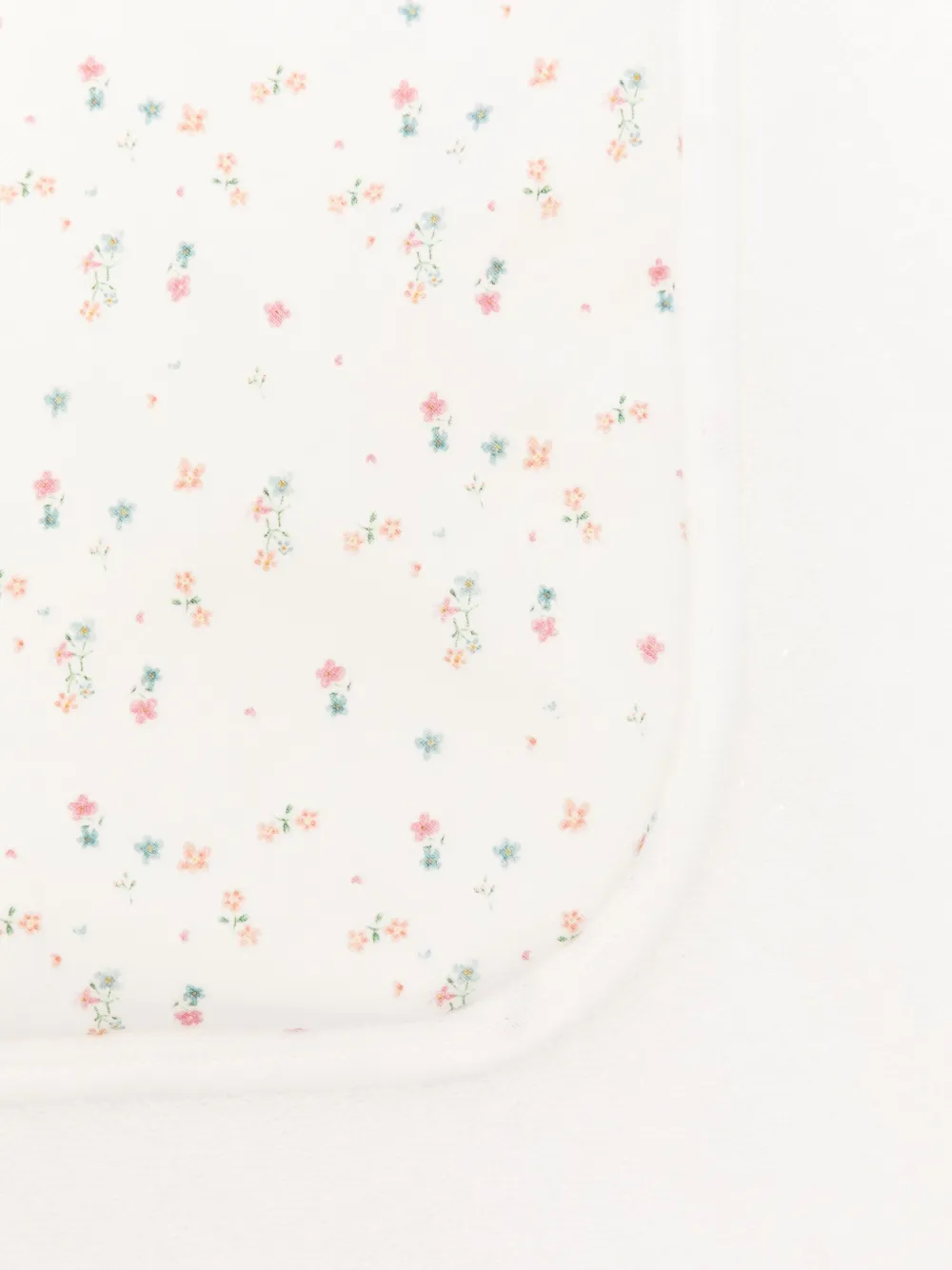 Petit Bateau floral-print blanket Wit