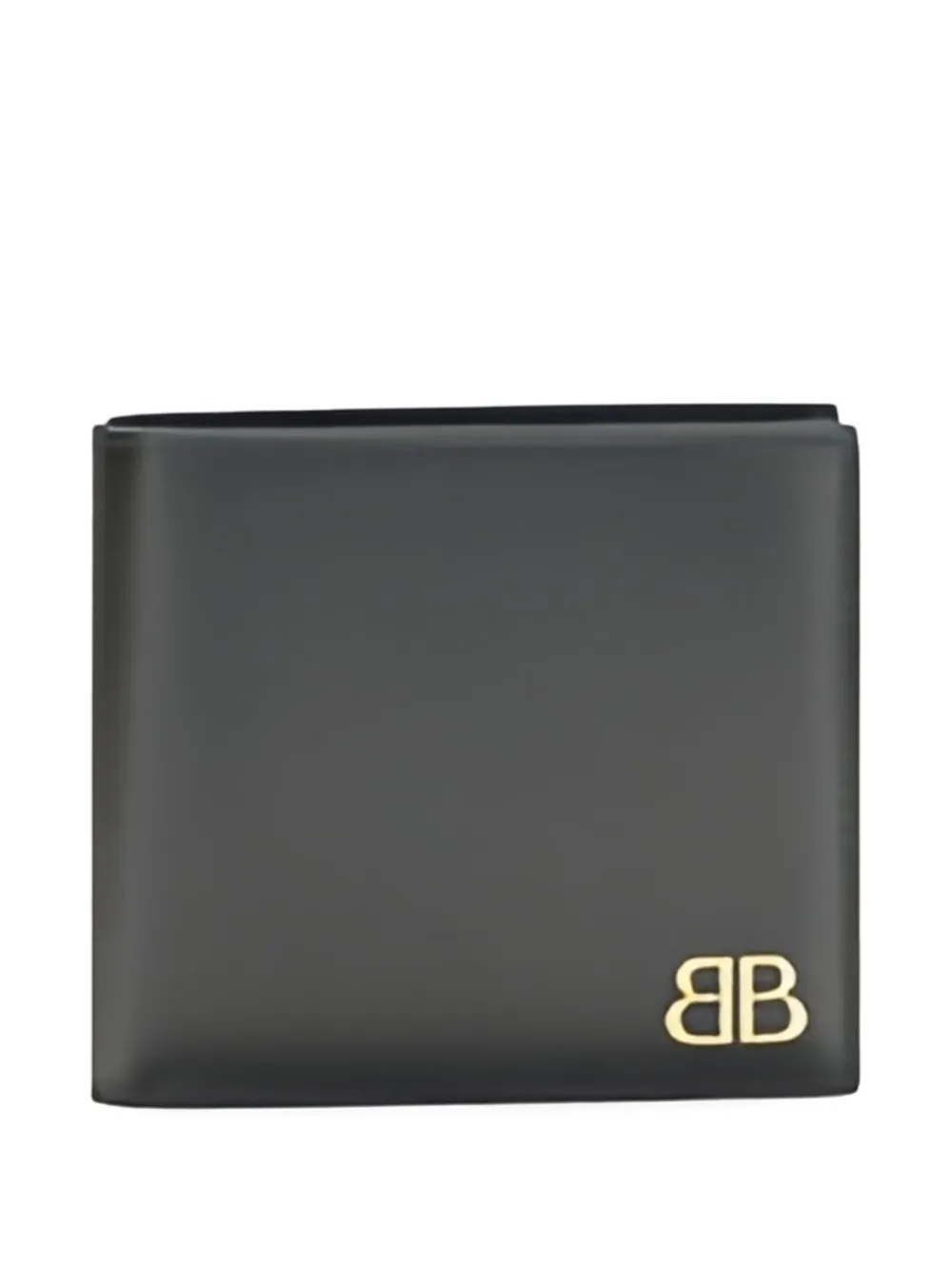 Balenciaga Leren portemonnee met BB-logo Zwart