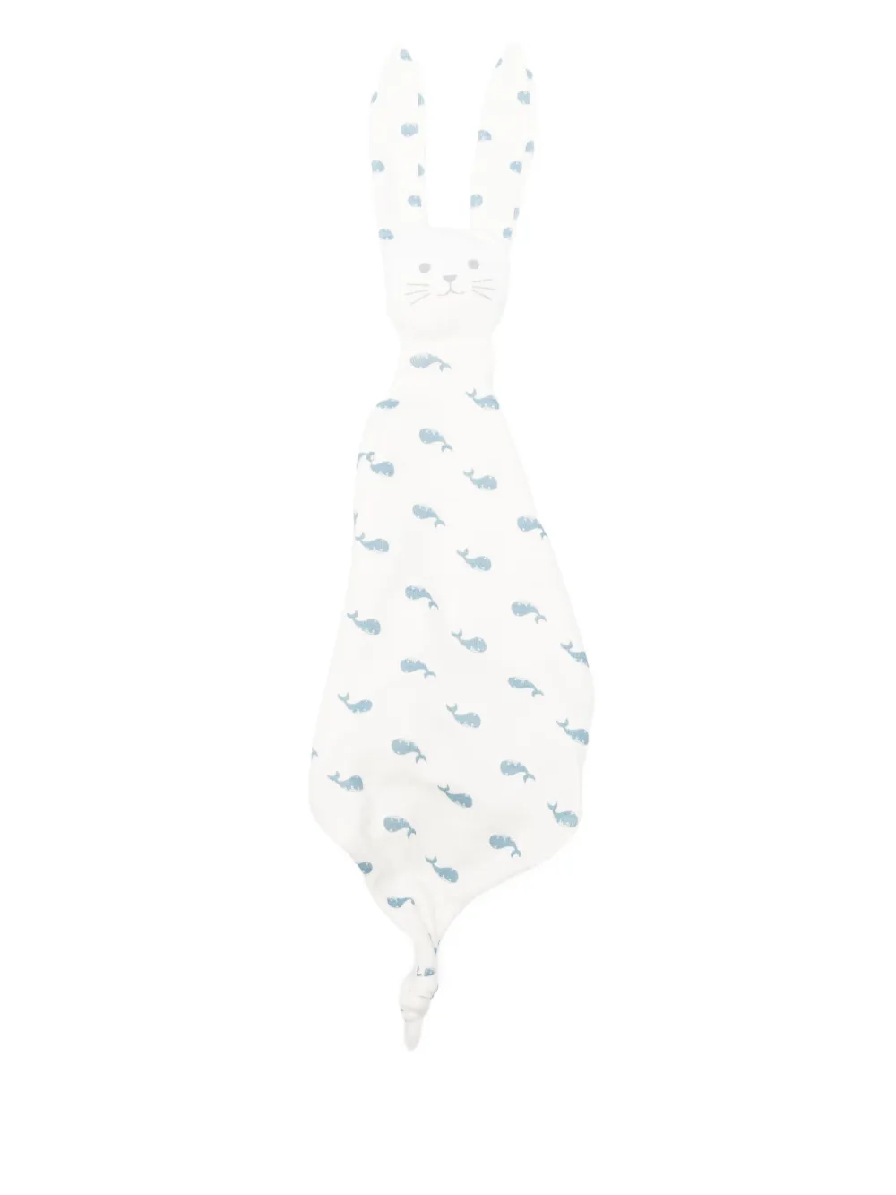 Petit Bateau rabbit whale-print comforter Wit