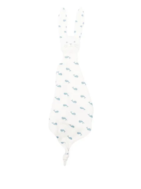 Petit Bateau rabbit whale-print comforter