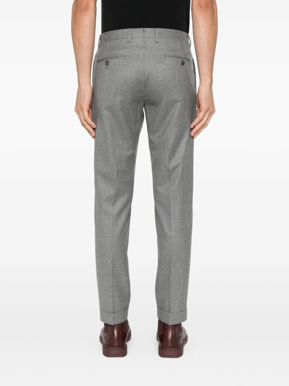 Barba Milano wollen broek Grijs