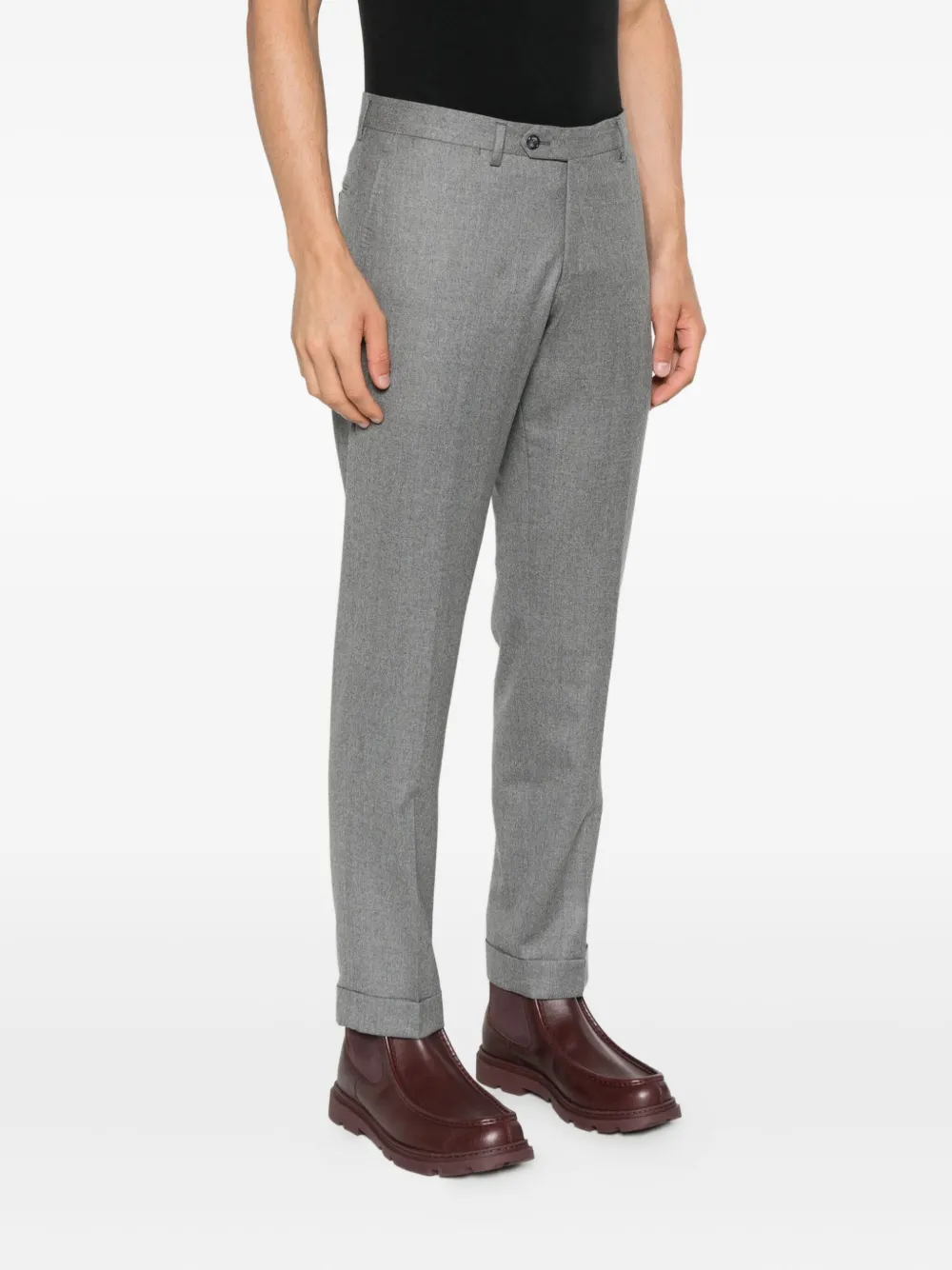 Barba Milano wollen broek Grijs