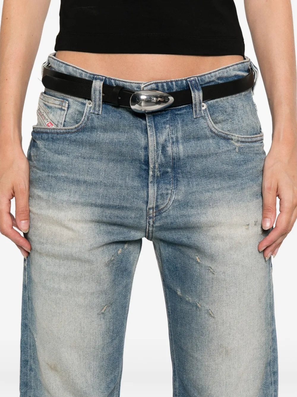 Diesel 1988 D-ark 09m21 faded-effect jeans Blauw