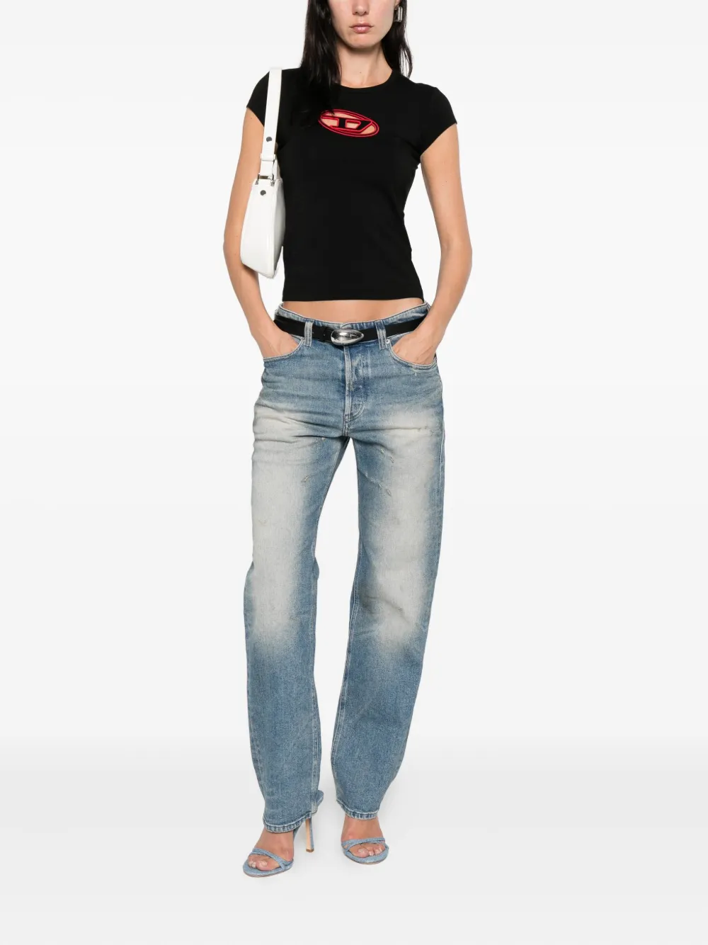 Diesel 1988 D-ark 09m21 faded-effect jeans Blauw