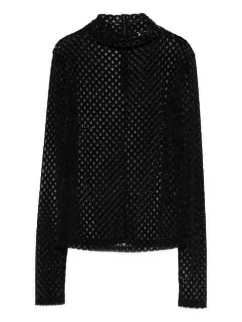Patrizia Pepe mesh-panel blouse