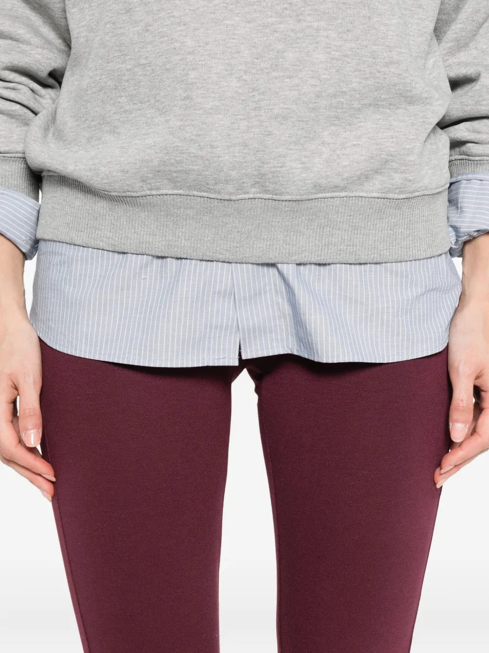 Patrizia Pepe button-fastening straight trousers Paars