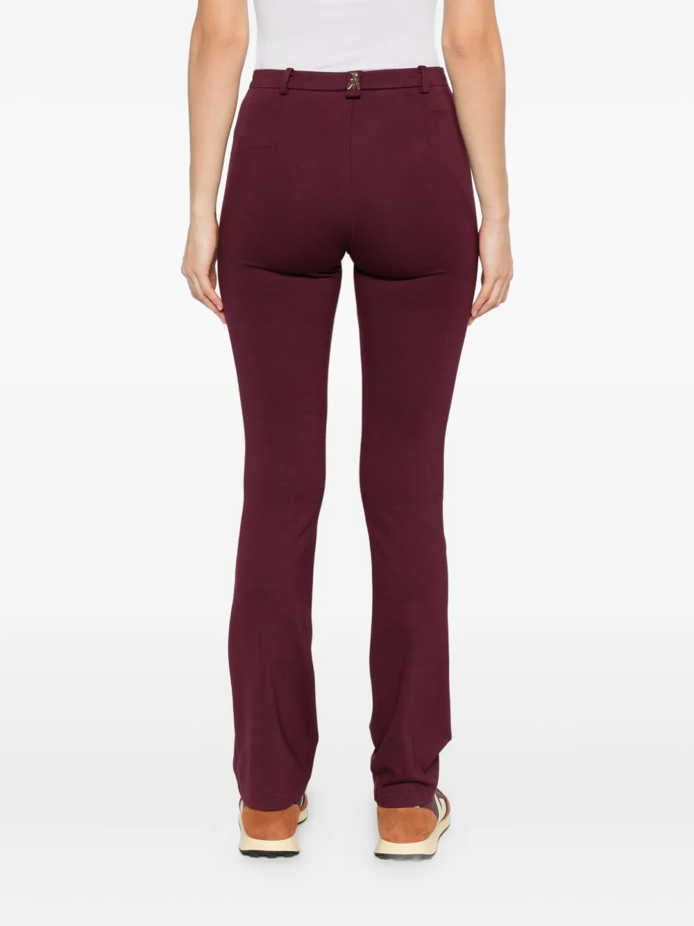 Patrizia Pepe button-fastening straight trousers Paars