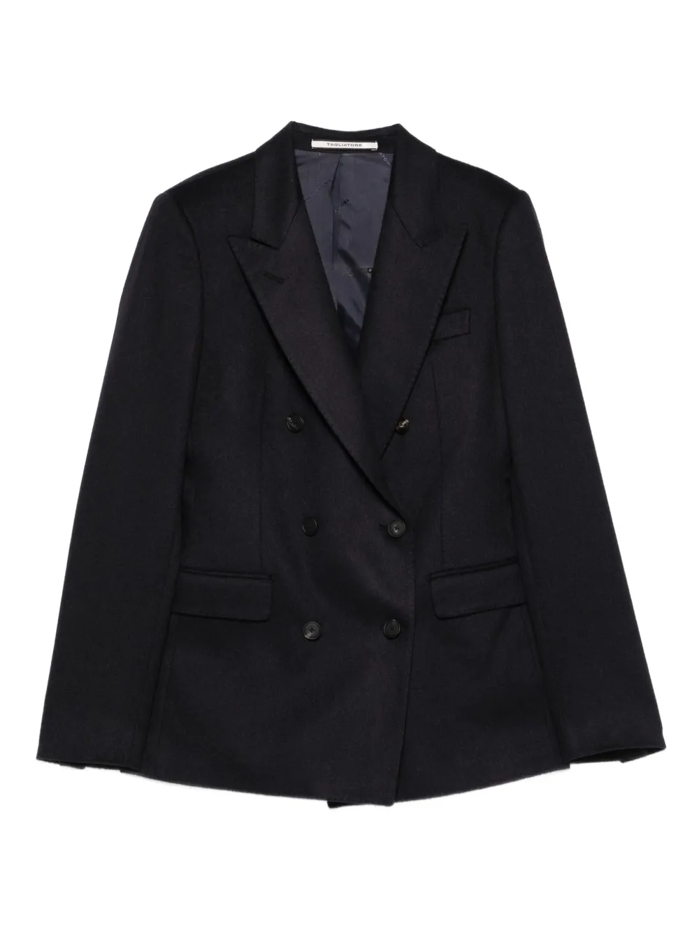 Tagliatore Double-breasted Blazer In Black