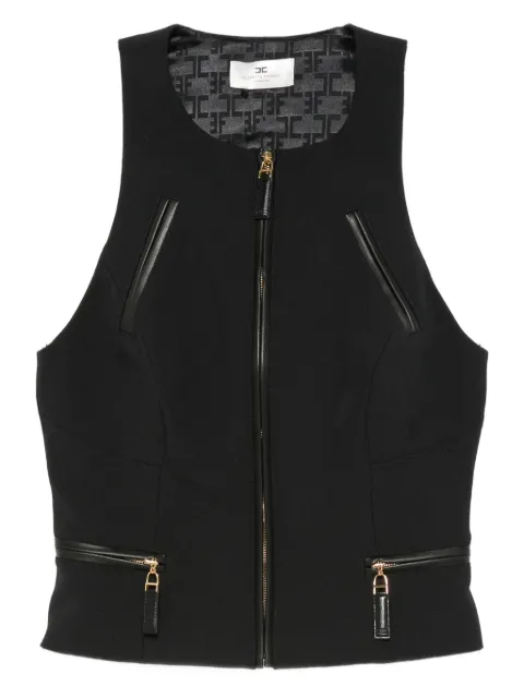 Elisabetta Franchi 지퍼 프런트 탱크 탑