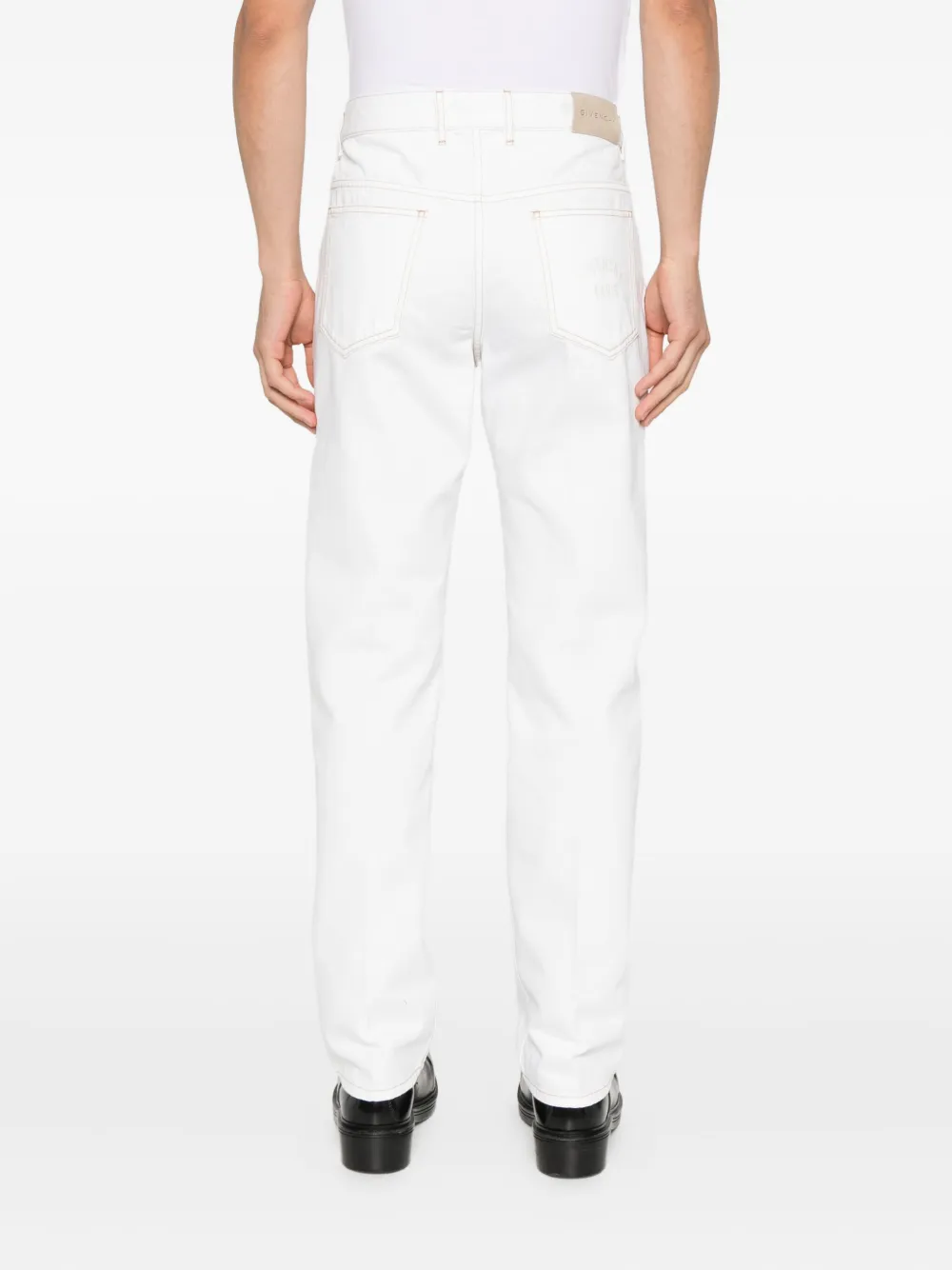 Givenchy Jeans met contrasterende stiksels Wit