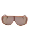 MM6 Maison Margiela shield sunglasses - Brown
