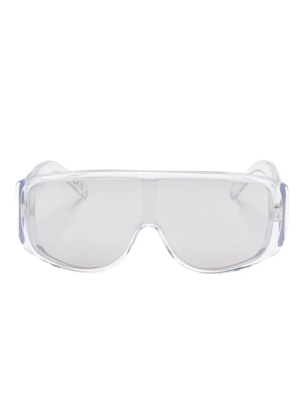 MM6 Maison Margiela shield rectangle sunglasses Wit