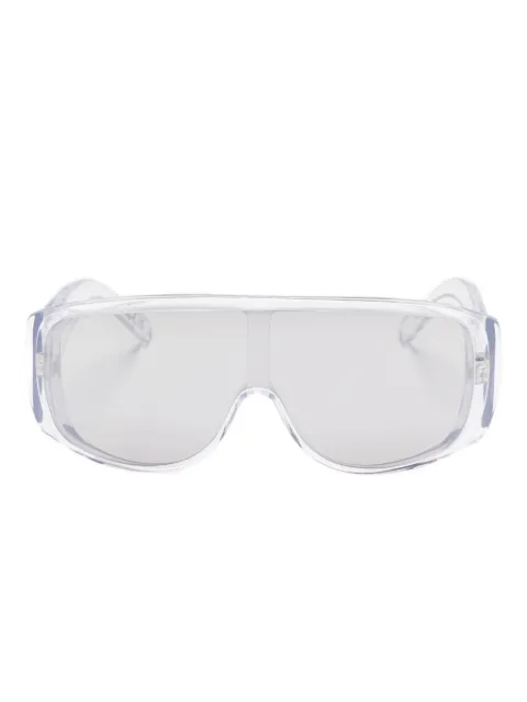 MM6 Maison Margiela Óculos de sol retangular shield