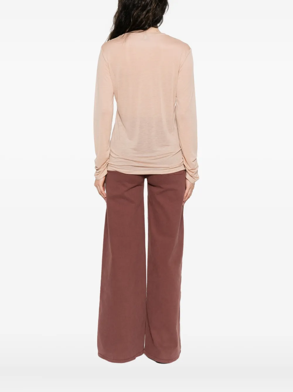 Baserange Top met ronde hals Beige