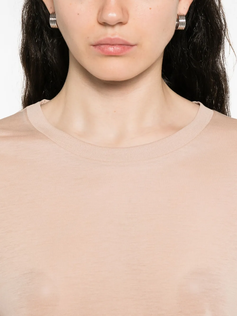 Baserange Top met ronde hals Beige
