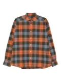 Baserange plaid cotton shirt - Orange