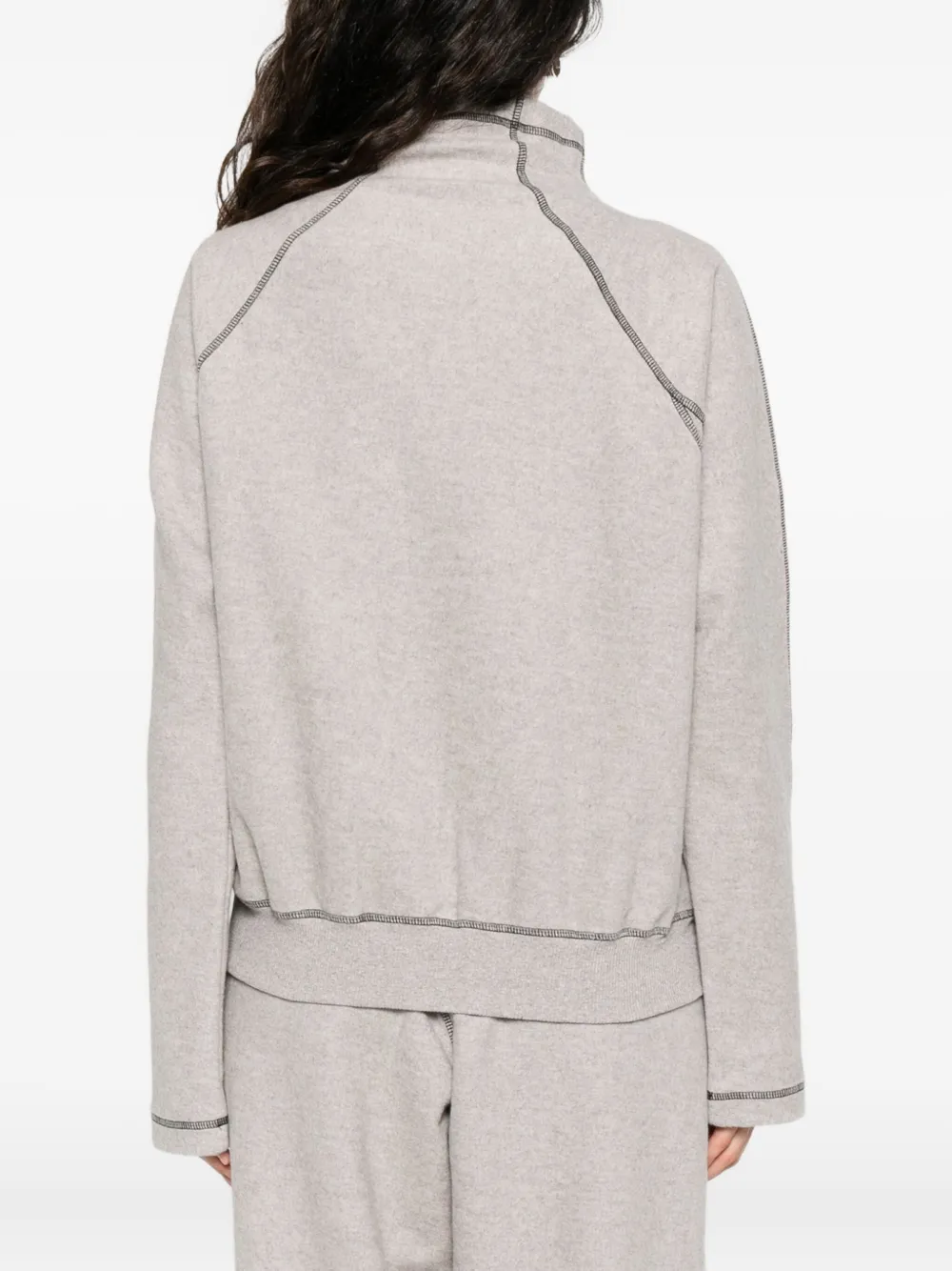 Baserange contrast-stitch sweatshirt Grijs