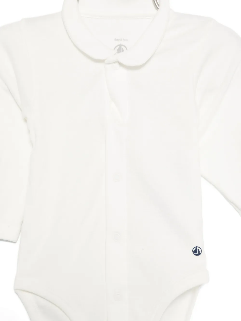 Petit Bateau heart-print cotton pajama set Wit