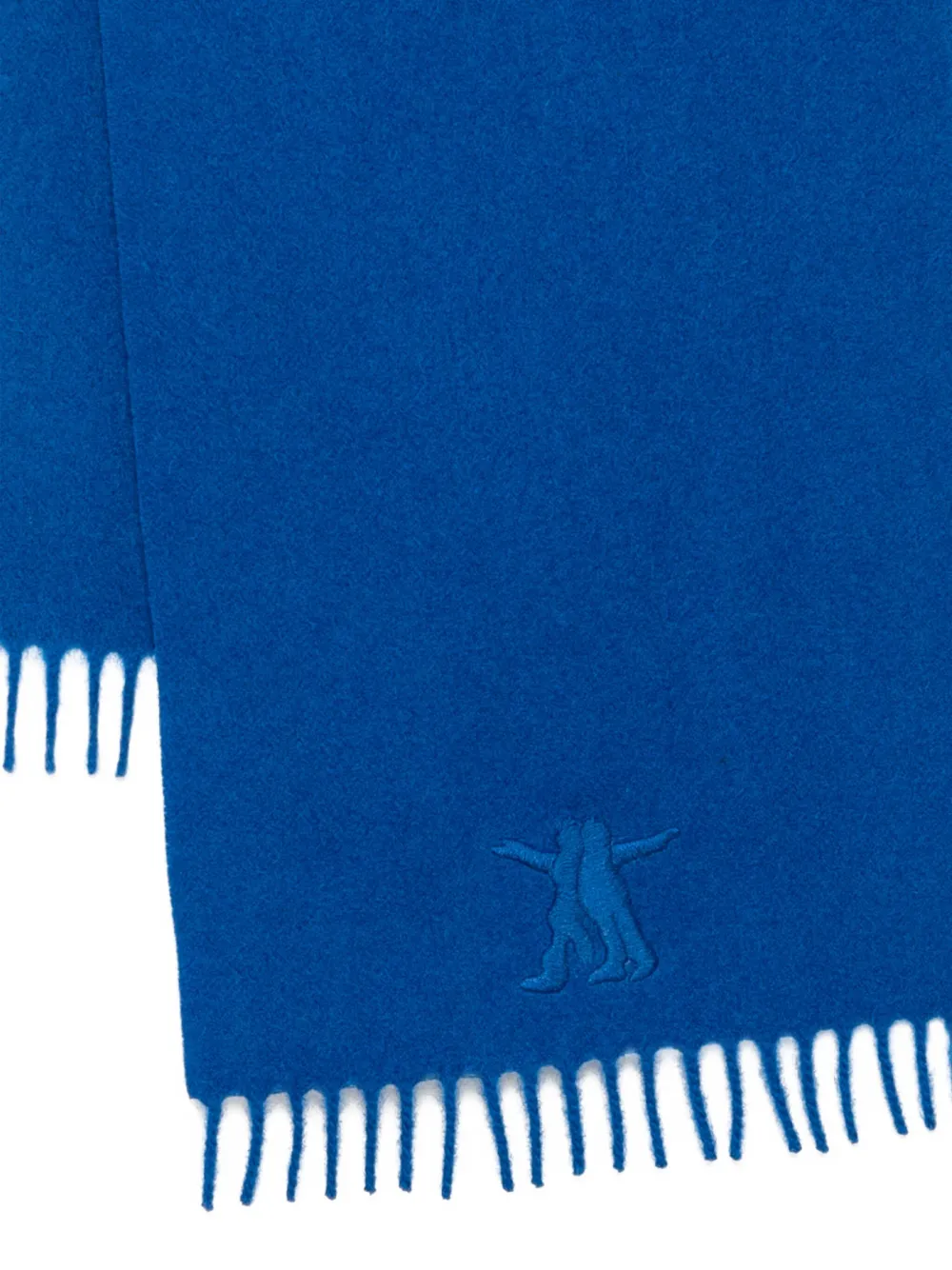 Open YY Wollen sjaal met logo - Blauw