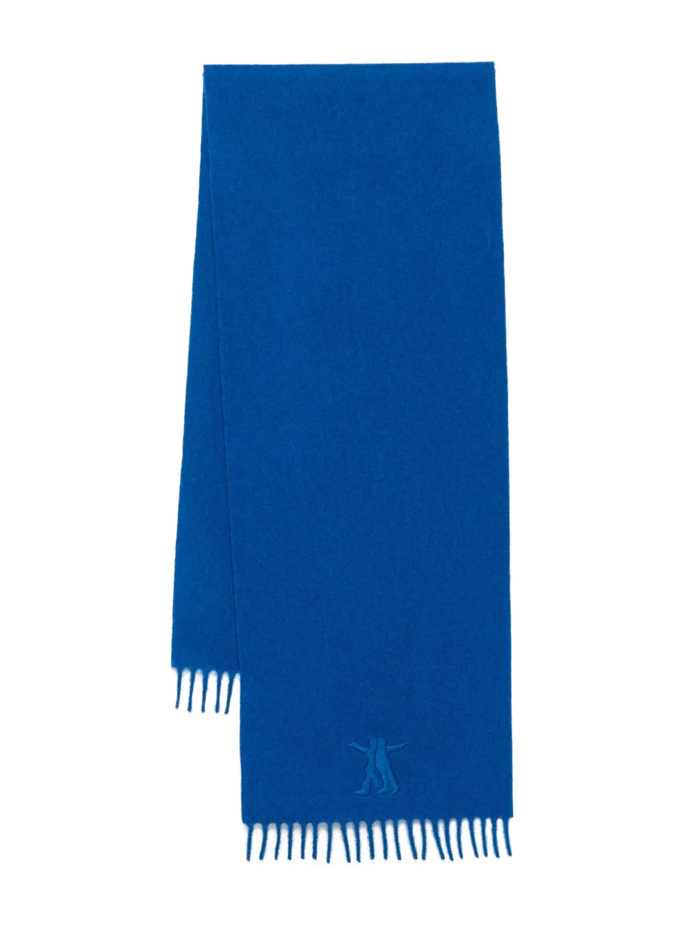 Open YY logo wool scarf | Blue | Image 1