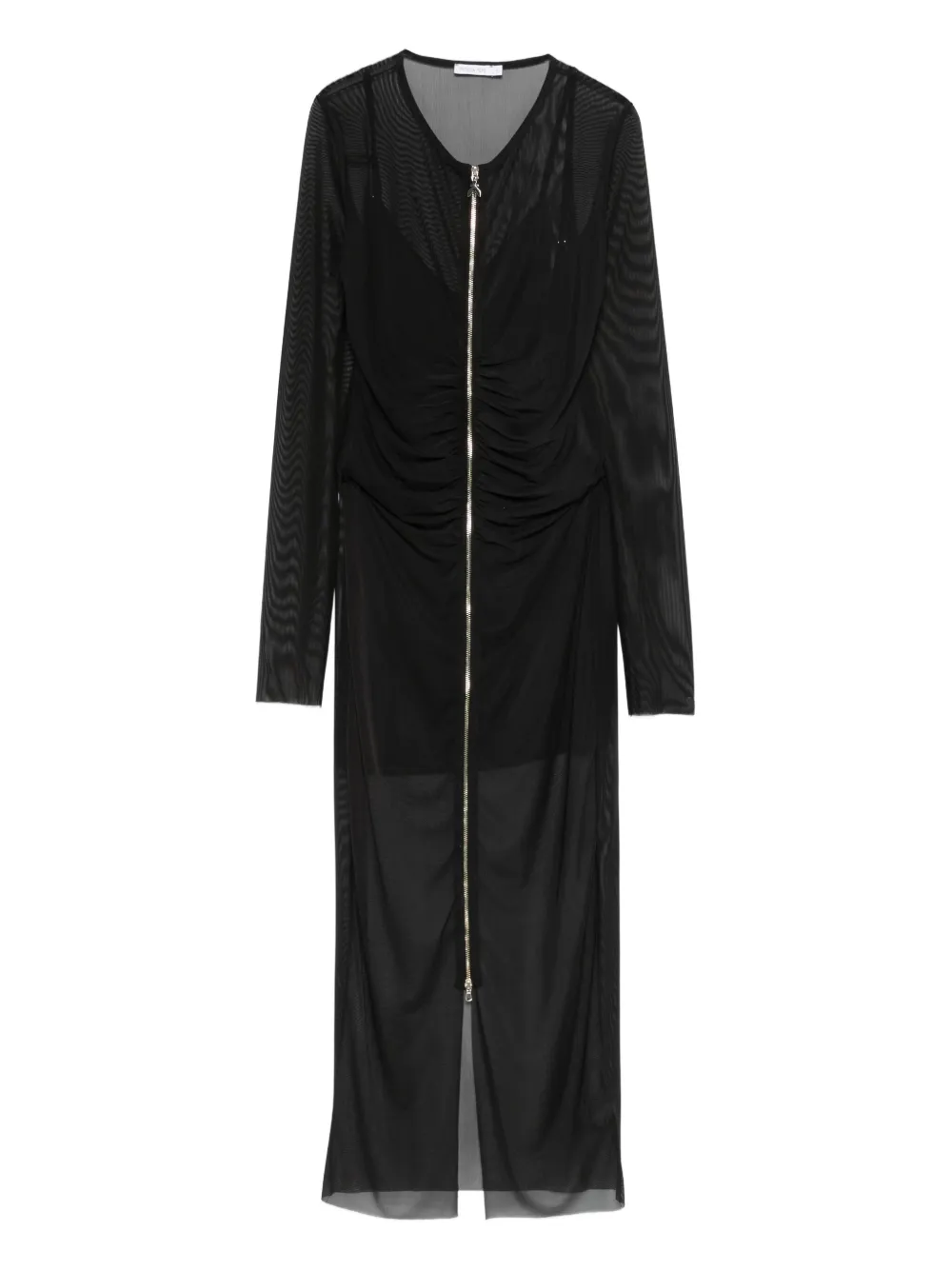 Patrizia Pepe mesh midi dress - ブラック Patrizia Pepe mesh midi dress - ブラック