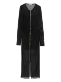 Patrizia Pepe mesh midi dress - Black