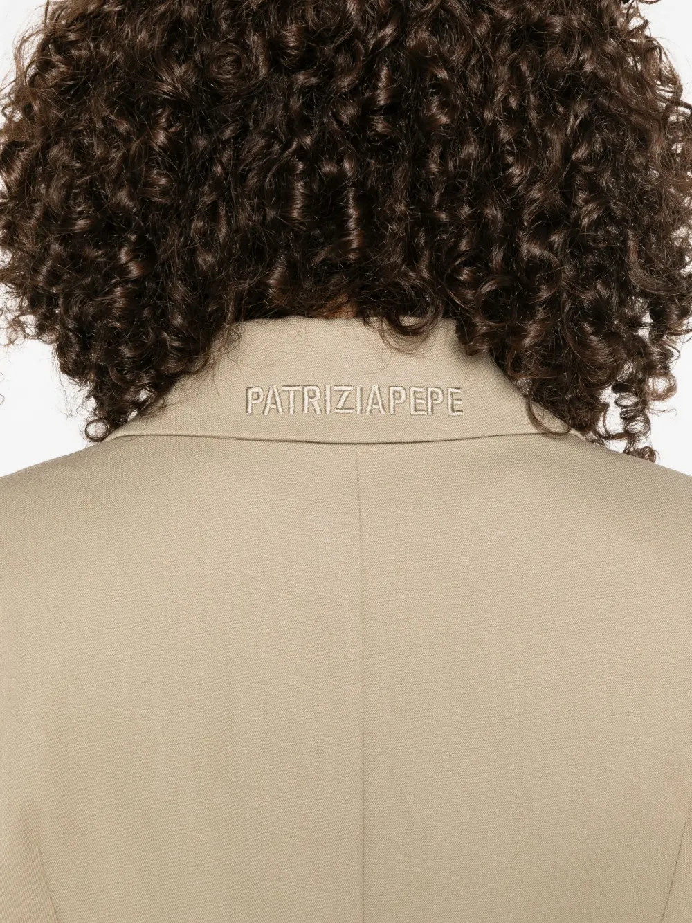 Patrizia Pepe Asymmetrische blazer met enkele knoop Groen