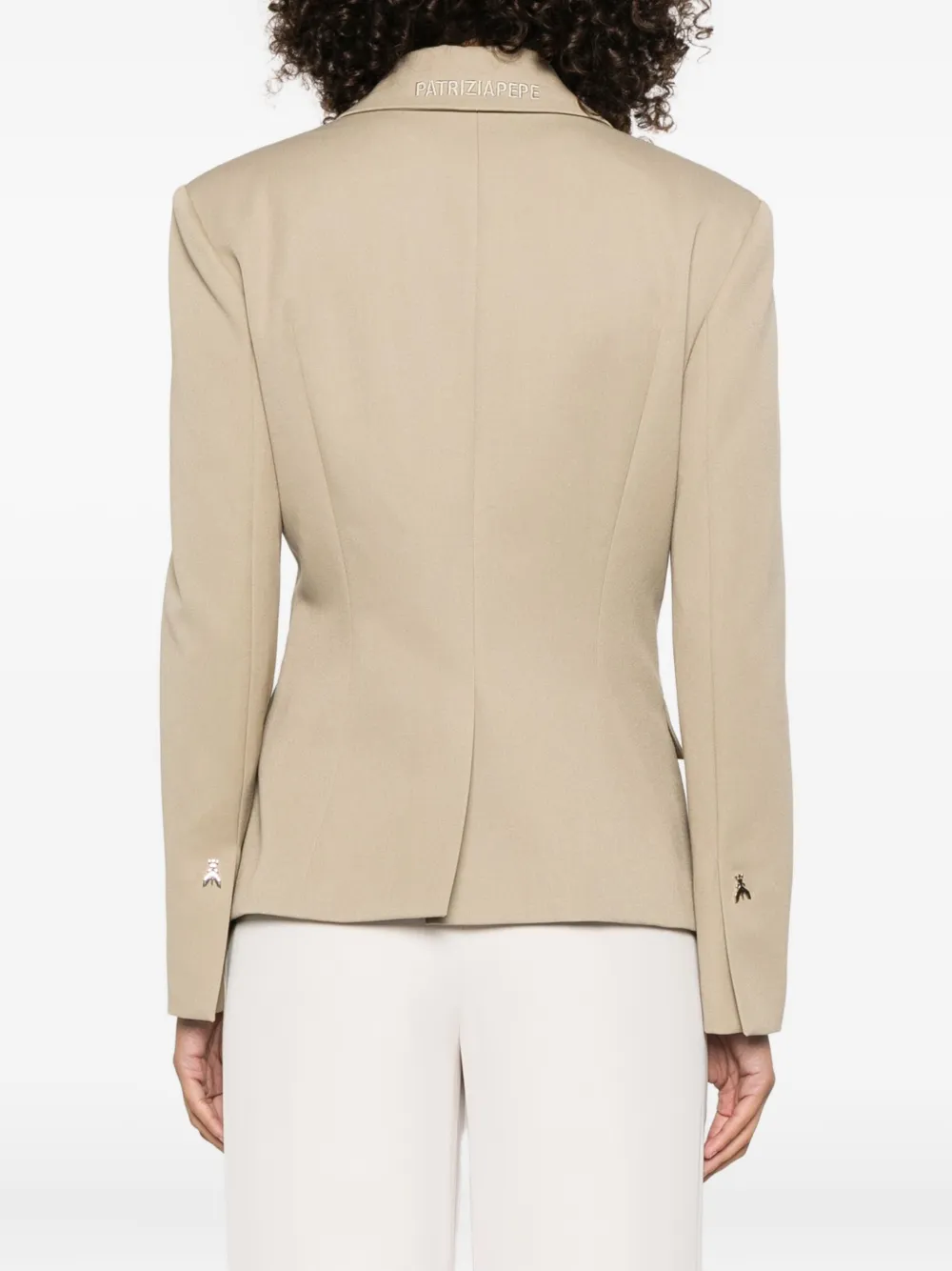 Patrizia Pepe Asymmetrische blazer met enkele knoop Groen