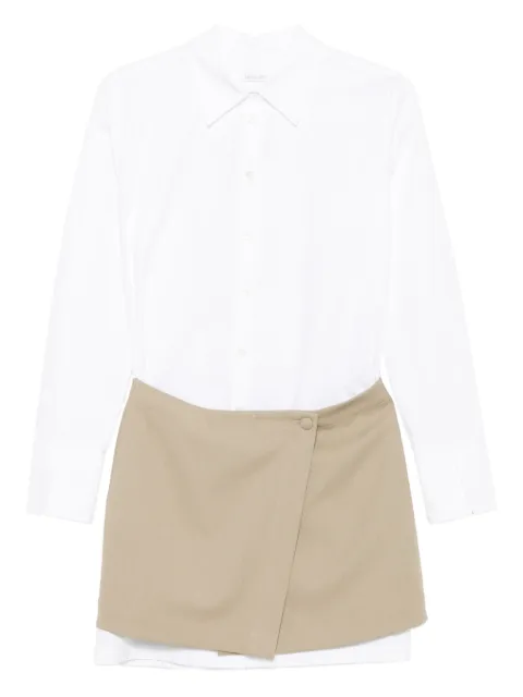 Patrizia Pepe contrasting-skirt shirt dress