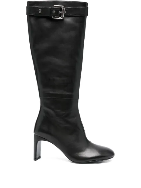 Patrizia Pepe 80mm buckle-strap leather boots