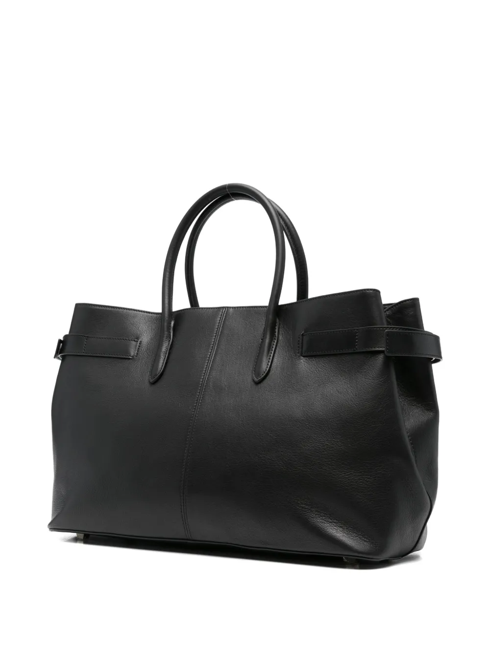 Patrizia Pepe New Business leather tote bag - Zwart
