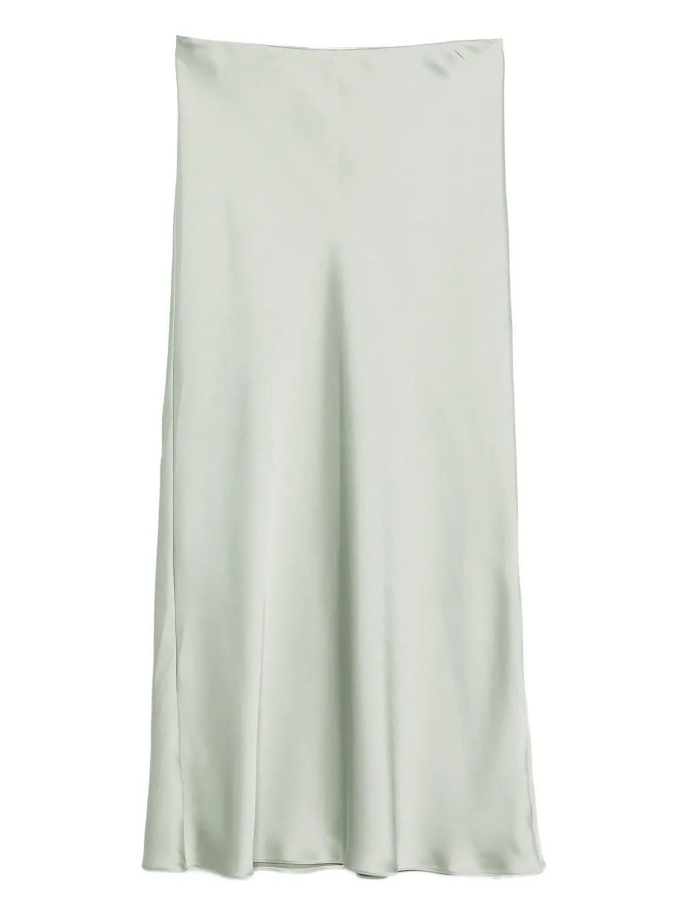 Patrizia Pepe Satin Midi Skirt In Green