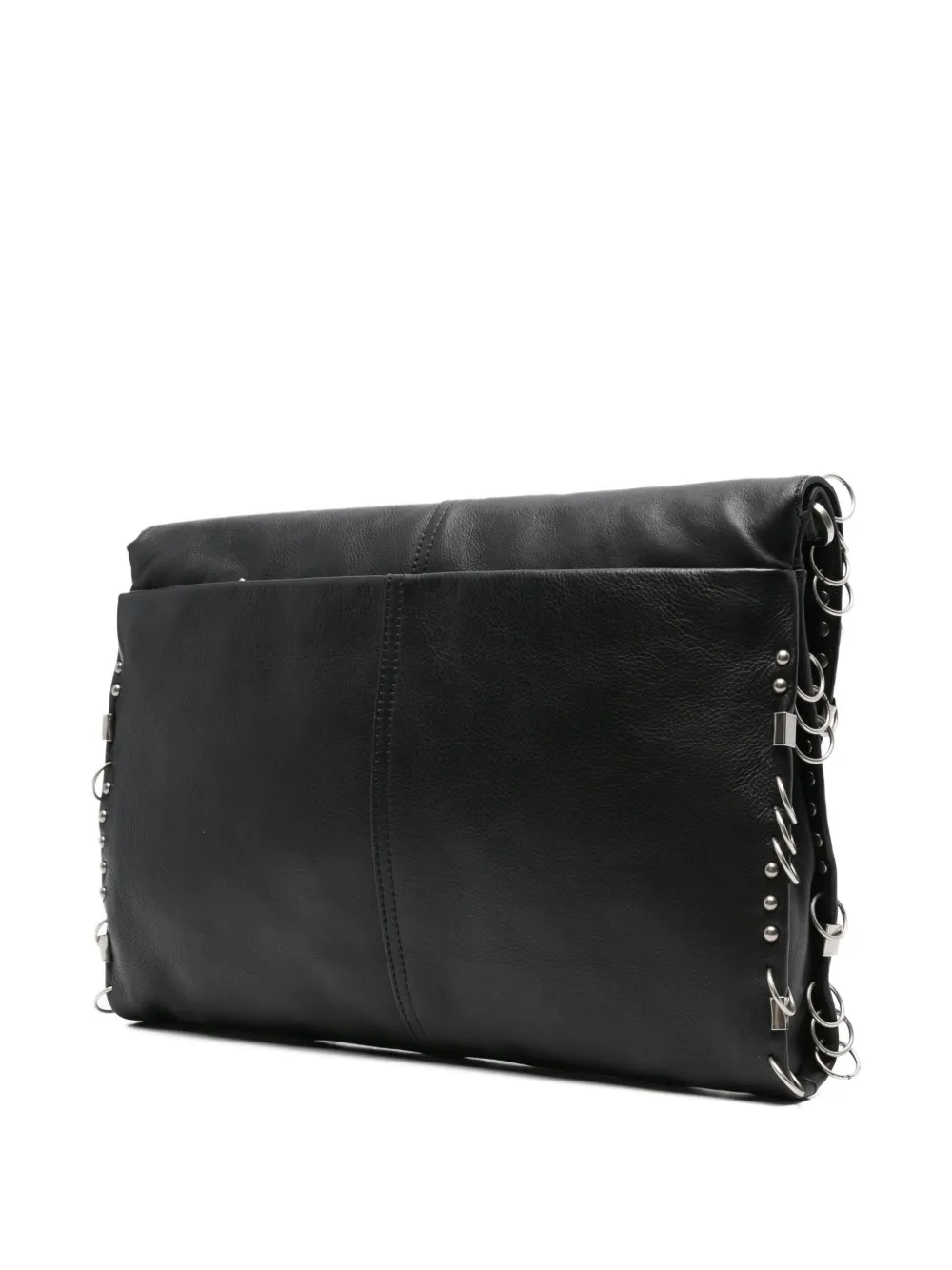 Patrizia Pepe stud-embellished chain shoulder bag - Zwart