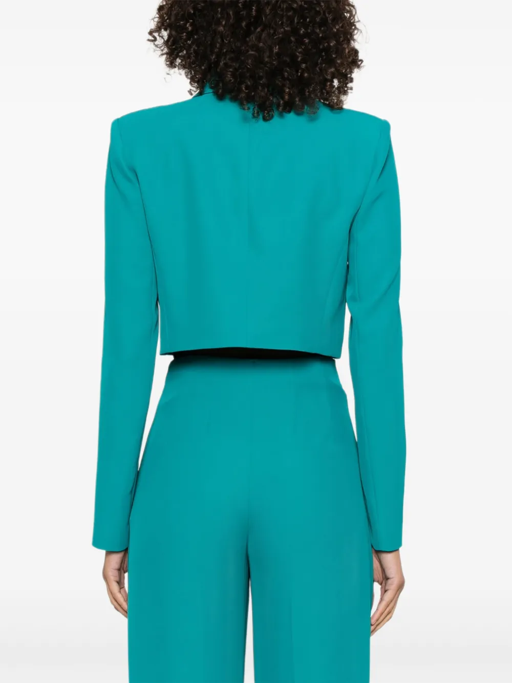 Patrizia Pepe Cropped jack verfraaid met bijen Groen