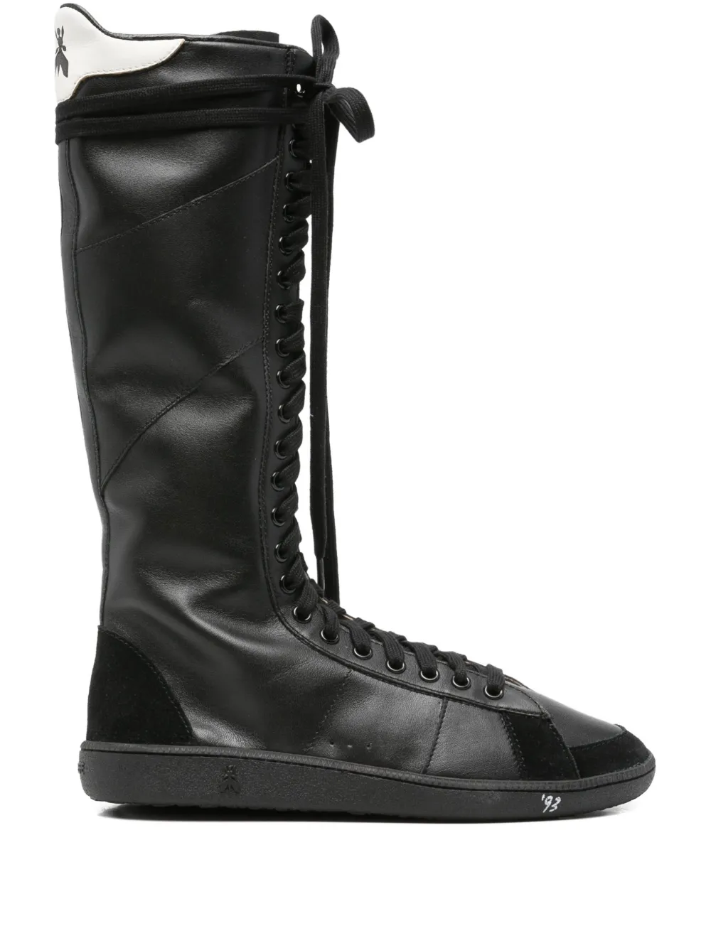 Patrizia Pepe Boxeur Skin '93 Sneakers In Black