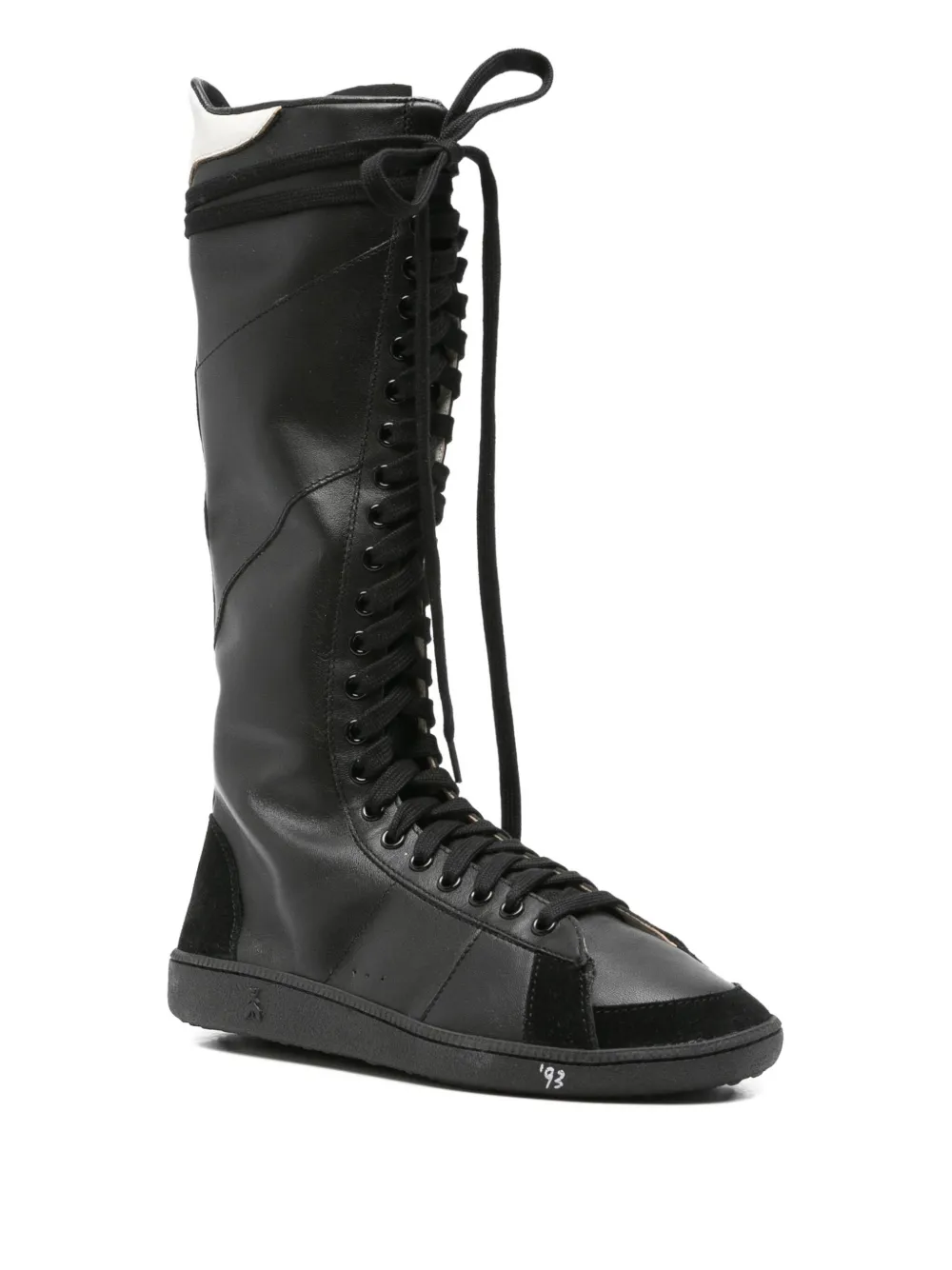Patrizia Pepe Boxeur Skin '93 sneakers - Zwart