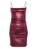 Patrizia Pepe draped mini dress - Red