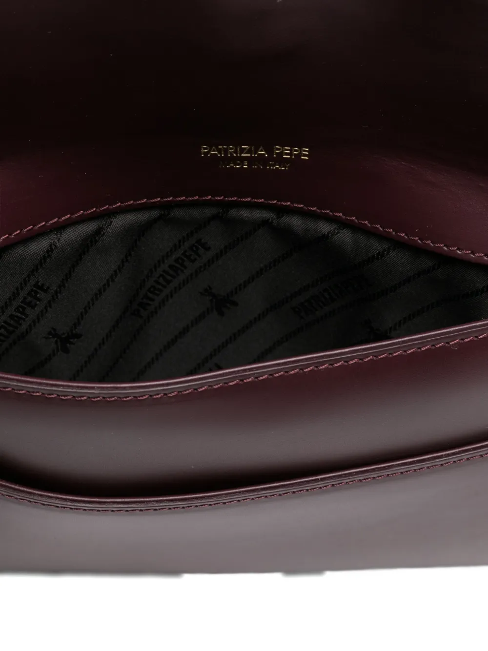 Patrizia Pepe Clutch met logo Rood