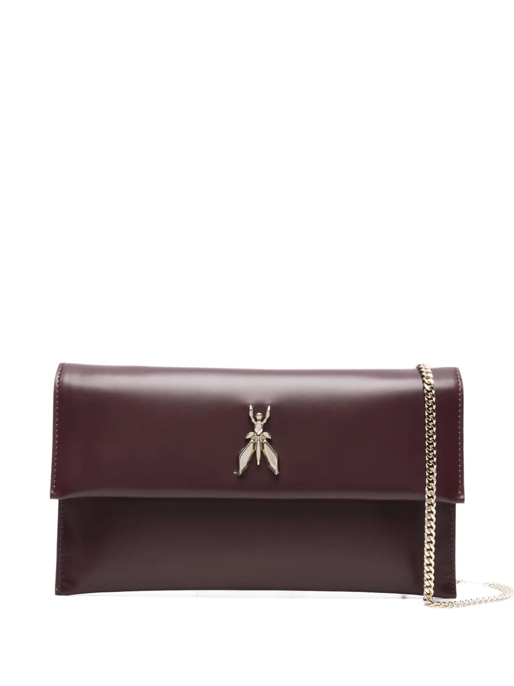 Patrizia Pepe Fly-logo clutch bag Rood