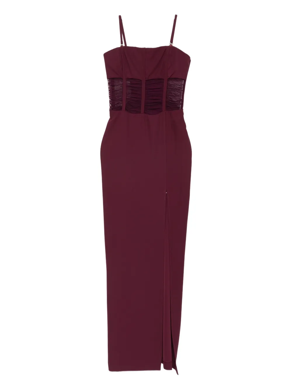 Patrizia Pepe Jurk met mesh vlakken Rood