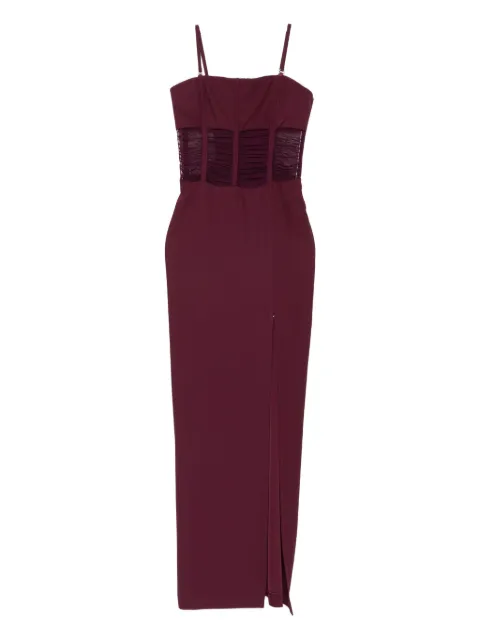 Patrizia Pepe mesh-insert dress