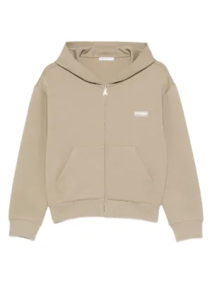 S Max Mara Jour zip-up Hoodie | Brown | FARFETCH