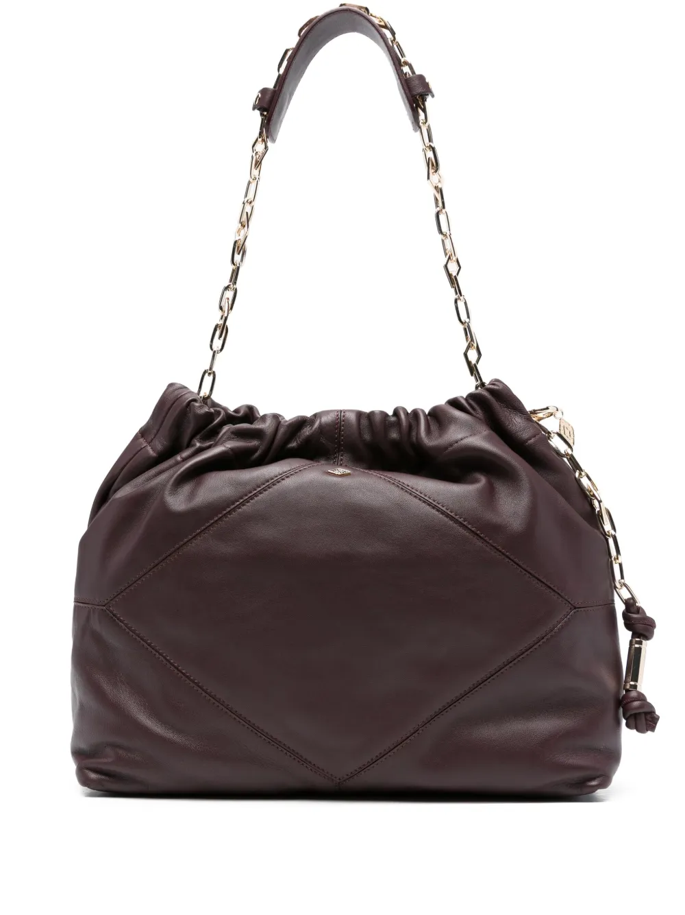 Ba&Sh June chain-strap quilted tote bag Rood