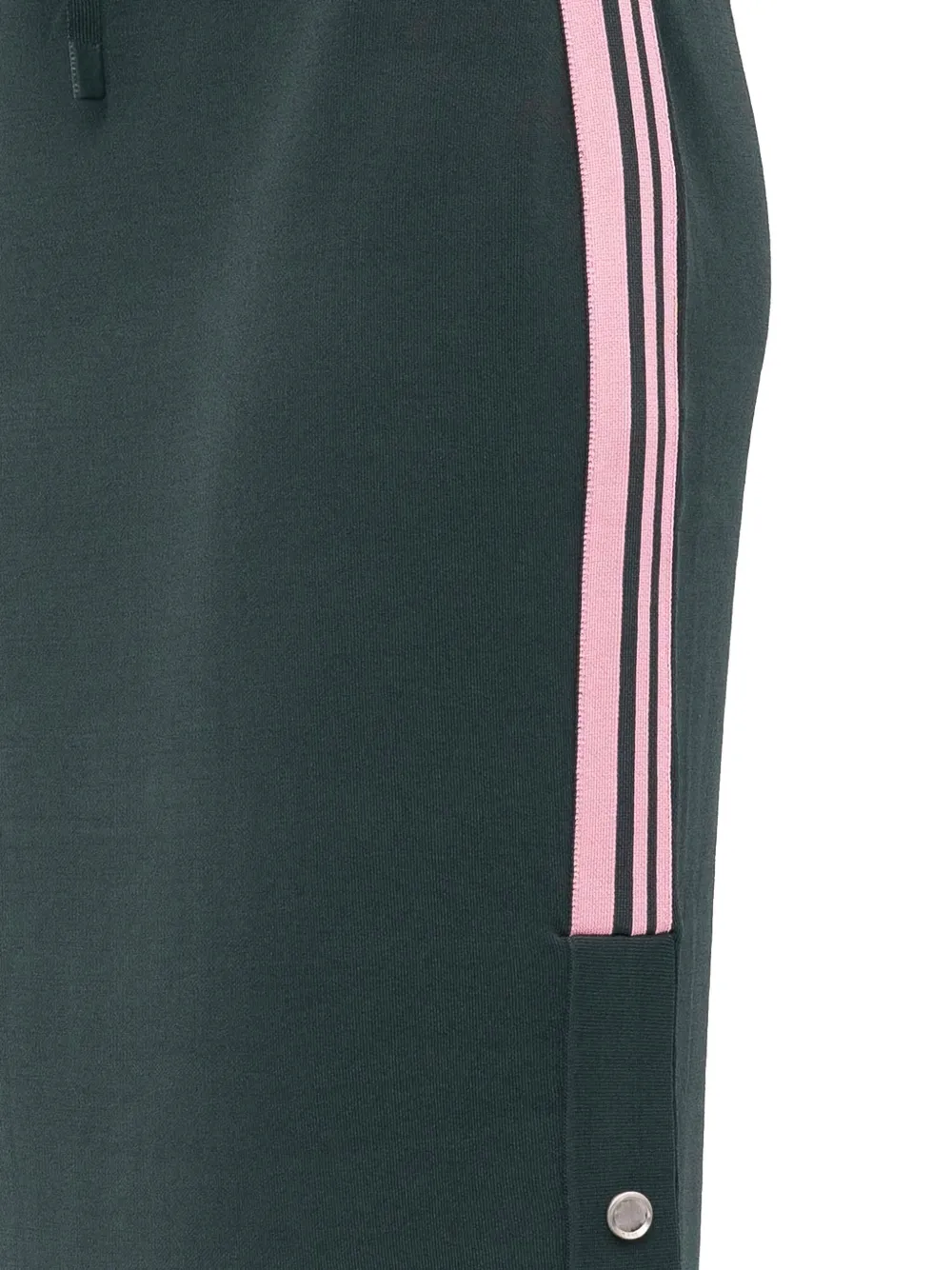 PINKO drawstring side-stripe midi skirt Groen