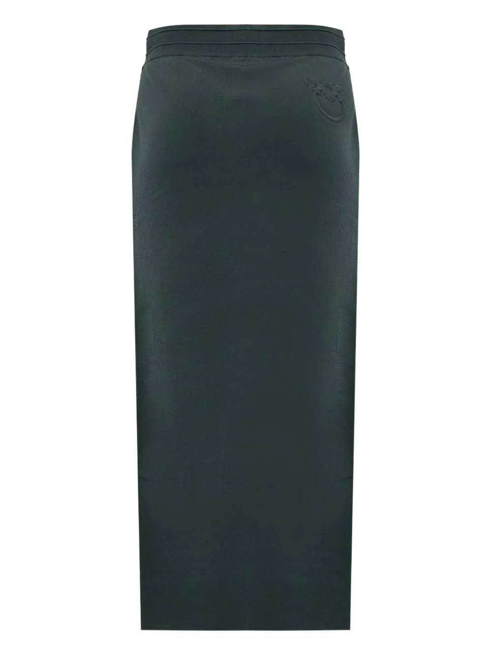 PINKO drawstring side-stripe midi skirt - Groen