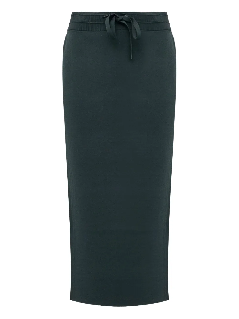 PINKO drawstring side-stripe midi skirt Groen