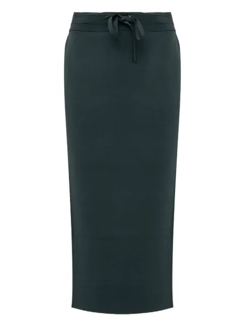 PINKO drawstring side-stripe midi skirt