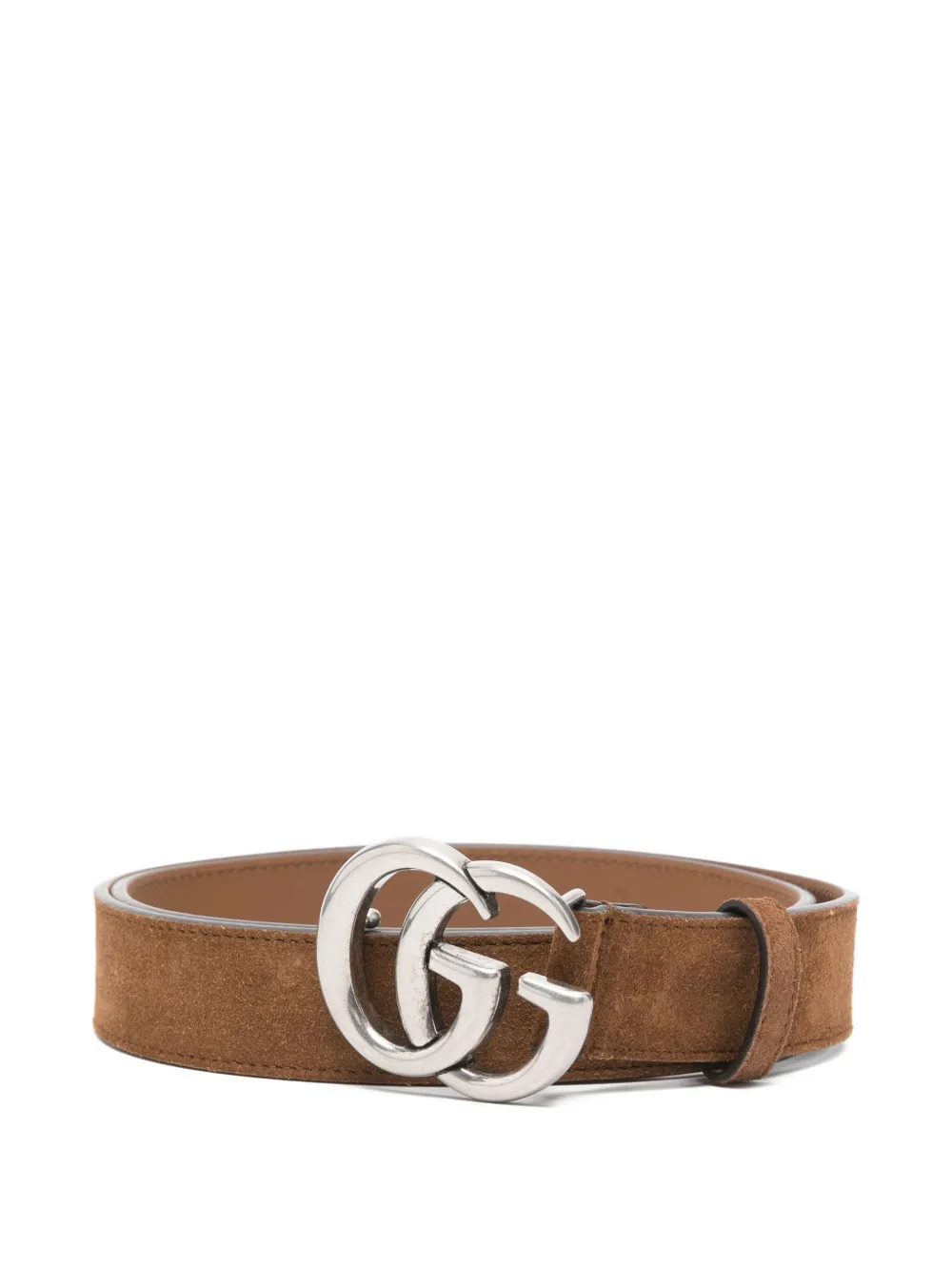 Gucci GG logo suede belt | Brown | Image 1