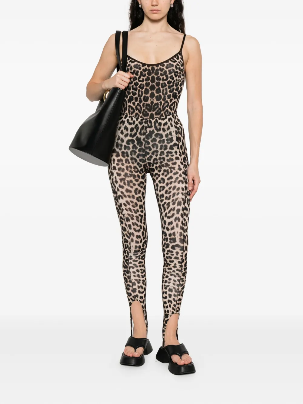 Baserange leopard-print leggings | Leggings | Image 2